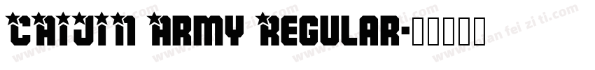CAIJIN Army Regular字体转换